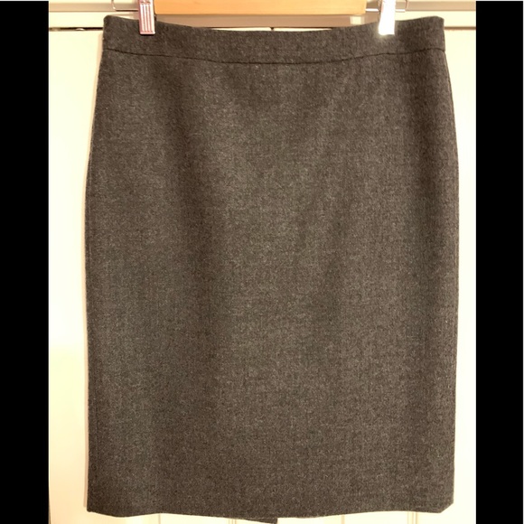 J. Crew gray Wool Pencil Skirt - Picture 2 of 8